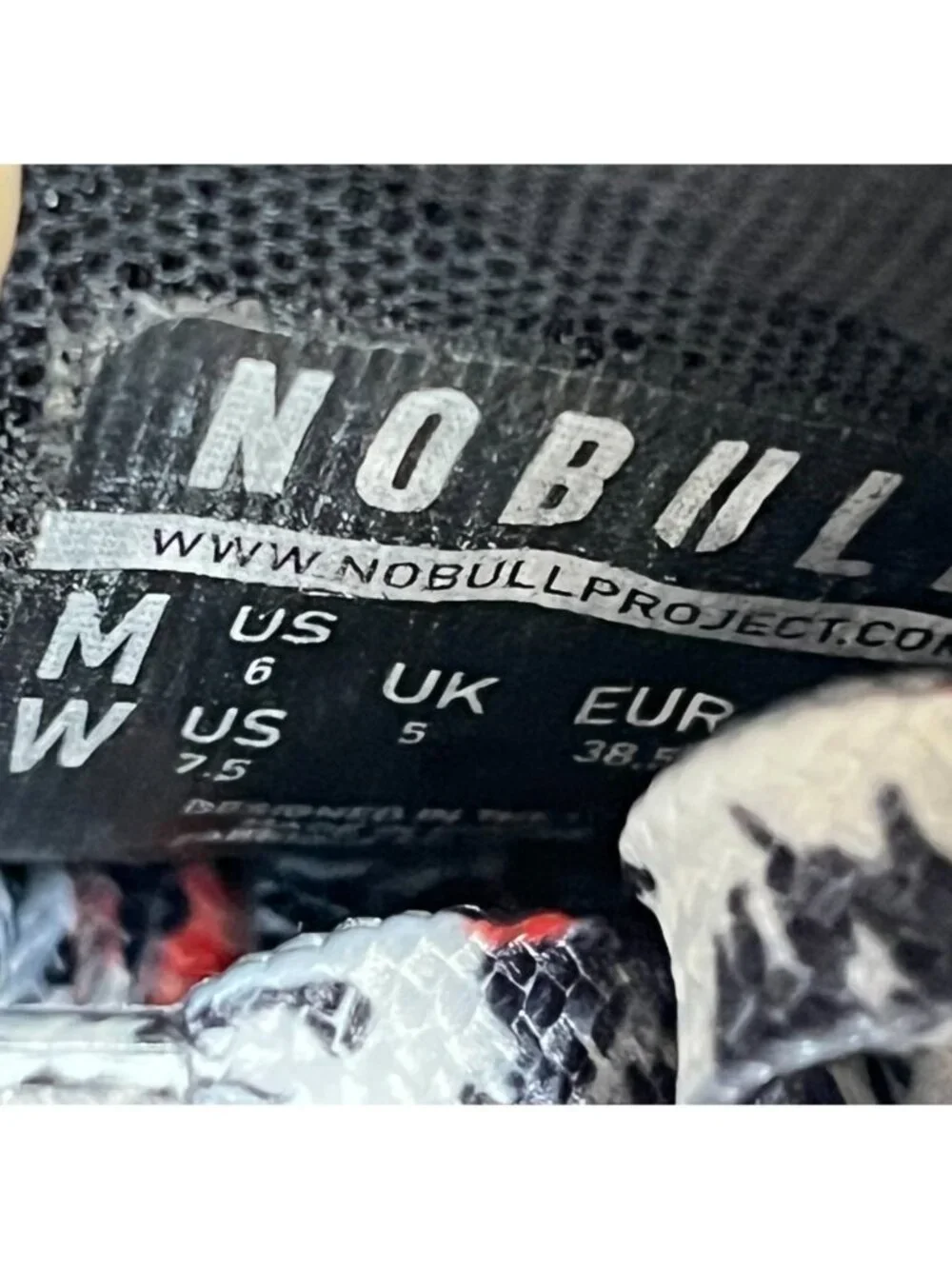 Nobull Outwork High-Top Womens Size 7.5 Black Red Running Training Shoes Sneaker